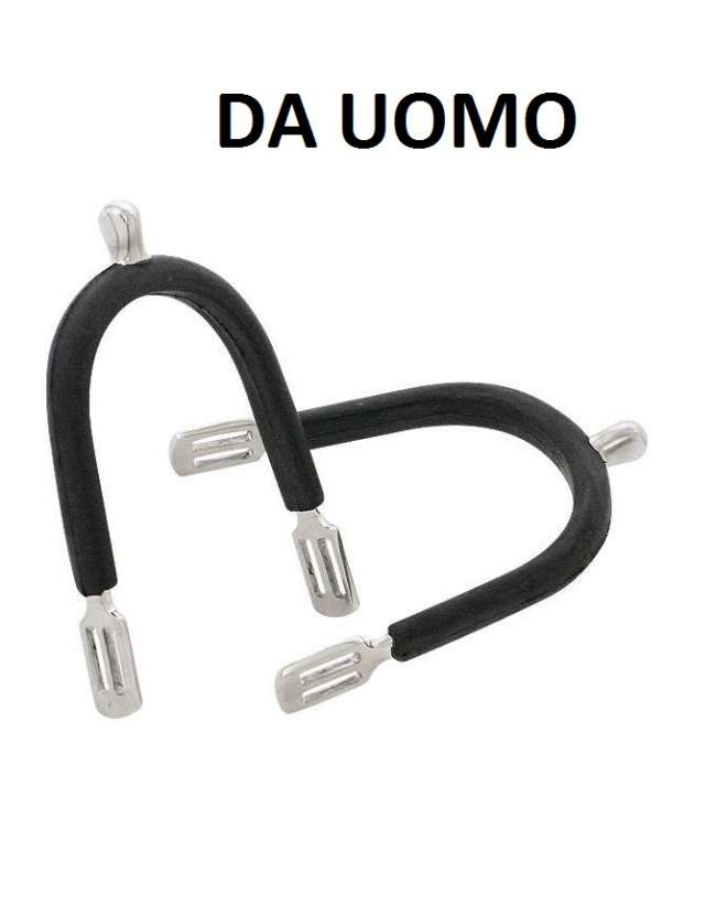 SPERONI INGLESI DA UOMO FODERATI IN GOMMA
