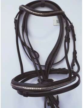 BRIGLIA INGLESE IN CUOIO CLINCHER ARGENTO-19569