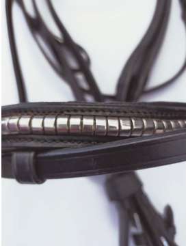 BRIGLIA INGLESE IN CUOIO CLINCHER ARGENTO-19570