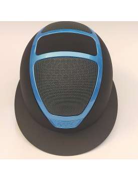 CASCO KASK STAR LADY NERO PLACCA BABY BLU-19634