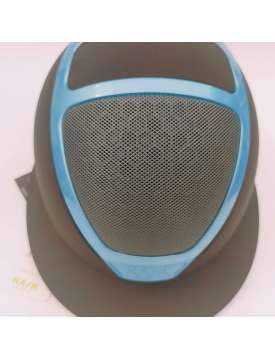 CASCO KASK STAR LADY NERO PLACCA BABY BLU-19635