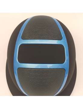 CASCO KASK STAR LADY NERO PLACCA BABY BLU-19636