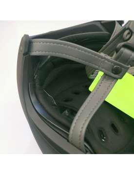 CASCO KASK STAR LADY NERO PLACCA BABY BLU-19637