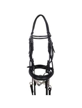 BRIGLIA INGLESE DA DRESSAGE DOPPIO FRONTALINO-19729