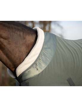 COPERTA IN PILE GLOSS COLLO IN PELLICCIA-20135