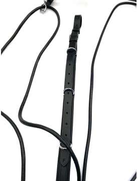 GOGUE IN CUOIO EQUESTRO FIBBIE INOX-20535