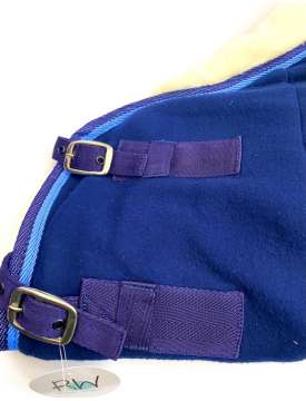 COPERTA IN PILE CON COLLO IN PELLICCIA-20600