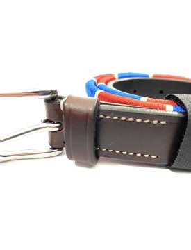 CINTURA IN CUOIO E NYLON COLORATO-20844