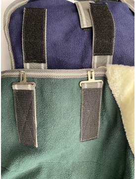 COPERTA IN PILE COLLO PELLICCIA PER CAVALLI-20868