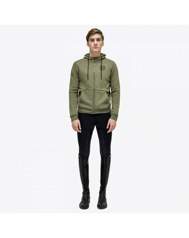 FELPA UOMO CAVALLERIA TOSCANA CON ZIP