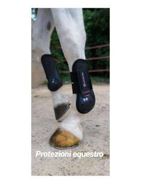 PARATENDINI E PARANOCCHE EQUESTRO SET DA 4 CON CHIUSURA VELCRO A STRAPPO-21154