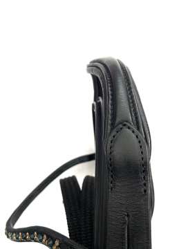BRIGLIA INGLESE CON STRASS E CAPEZZINO IMBOTTITO-21273