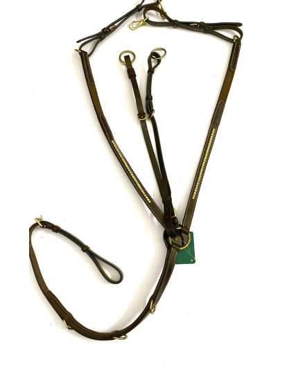 PETTORALE INGLESE IN CUOIO CON CLINCHER OTTONE HENRI DE RIVEL