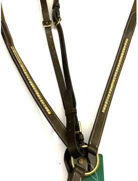 PETTORALE INGLESE IN CUOIO CON CLINCHER OTTONE HENRI DE RIVEL-21728