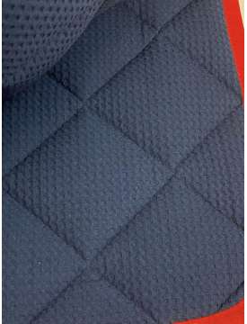 SOTTOSELLA E CUFFIA BLU BORDO ROSSO-22065