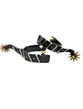 SPERONI WESTERN ROTELLE GRANDI IN OTTONE-22078