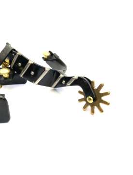 SPERONI WESTERN ROTELLE GRANDI IN OTTONE-22079