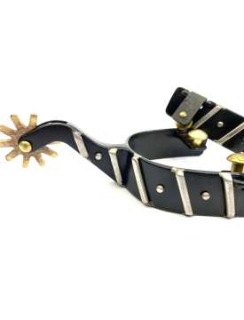 SPERONI WESTERN ROTELLE GRANDI IN OTTONE-22080