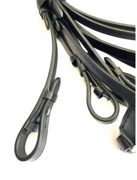 BRIGLIA DRESSAGE CUOIO CON FODERA IN PELLE BIANCA-22156