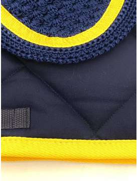 SOTTOSELLA BLU BORDO GIALLO CON CUFFIETTA-22346