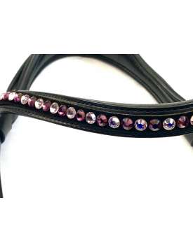 TESTIERA KIEFFER CUOIO NERO CON DOPPIO FRONTALINO-22514