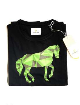 T-SHIRT EQUESTRO DONNA CAVALLO COLORATO-22569