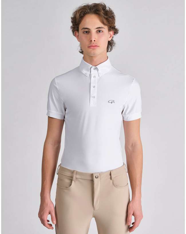 POLO DA CONCORSO UOMO CON INSERTO TRASPIRANTE
