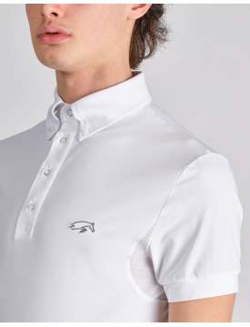 POLO DA CONCORSO UOMO CON INSERTO TRASPIRANTE-22766