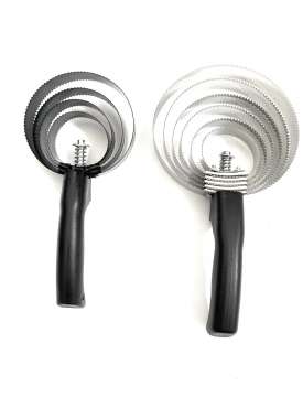 STRIGLIA PER CAVALLI A CERCHI INOX-22990