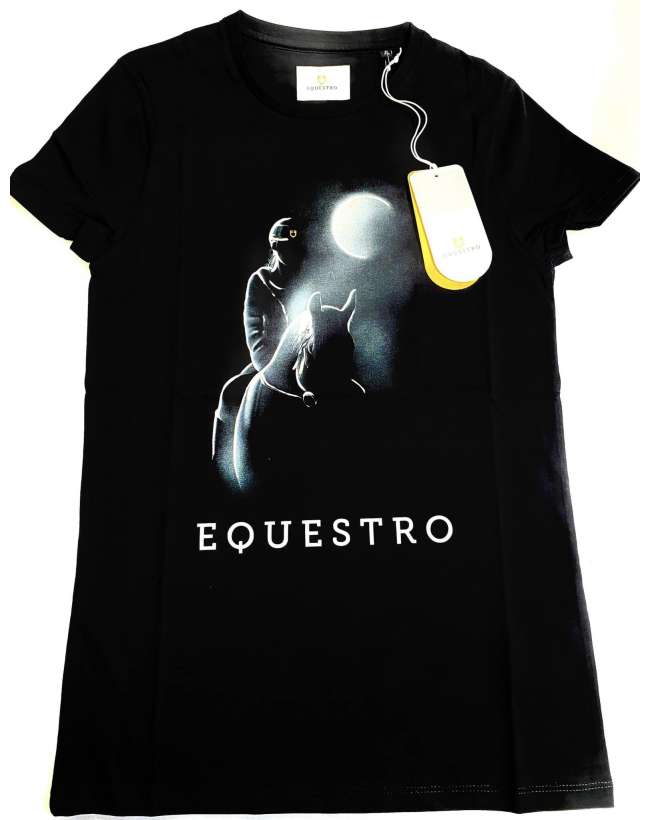 MAGLIETTA EQUESTRO DONNA STAMPA RAGGIO DI LUNA