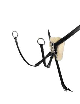 PETTORALE CON MARTINGALA DA CACCIA IN CUOIO CON MONTONE ED ELASTICI-23054