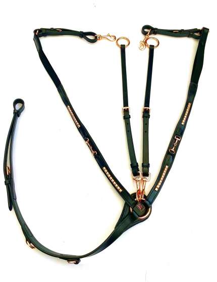PETTORALE SUPREME CON FILETTO E CLINCHER ROSEGOLD