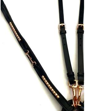 PETTORALE SUPREME CON FILETTO E CLINCHER ROSEGOLD-23222