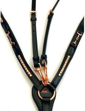 PETTORALE SUPREME CON FILETTO E CLINCHER ROSEGOLD-23224