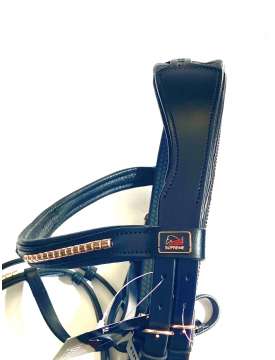 TESTIERA INGLESE SUPREME CLINCHER E FILETTO ROSEGOLD-23250