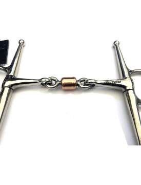 FILETTO PER CAVALLO AD ASTE CON RULLO IN RAME-23376