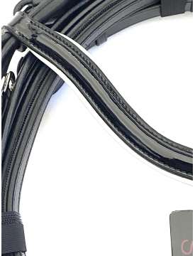 BRIGLIA DA DRESSAGE CON PROFILO BIANCO-23388