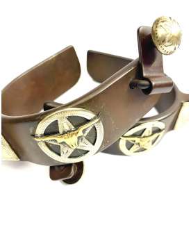 SPERONI WESTERN DECORATI FERRO BRUNITO-23455
