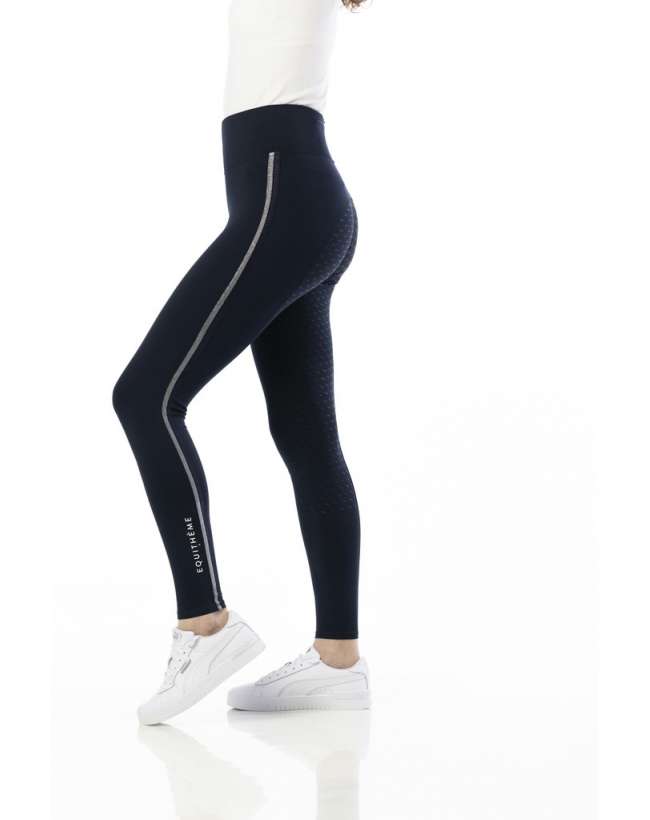 LEGGINGS EQUITAZIONE FULL GRIP BLU