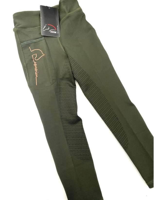 leggings da bambina con grip per pony game