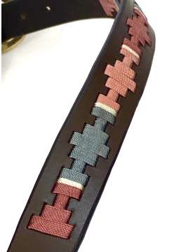 CAVEZZA IN CUOIO REVERSO CON LAVORAZIONI NYLON-23602