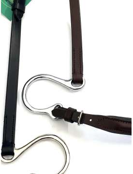 CAPEZZINA IN CUOIO INGLESE CON CHIAMATE INOX-23642