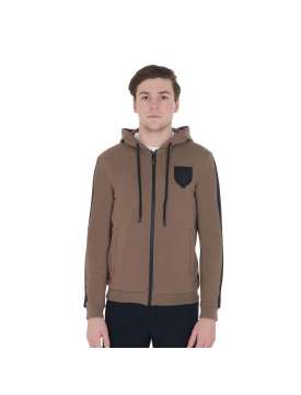 FELPA EQUESTRO UOMO CAPPUCCIO E PILE INTERNO-23705