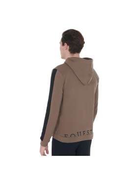 FELPA EQUESTRO UOMO CAPPUCCIO E PILE INTERNO-23706