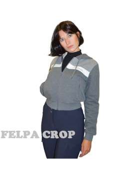 FELPA DISTINTO DONNA CROP CON CAPPUCCIO-23713