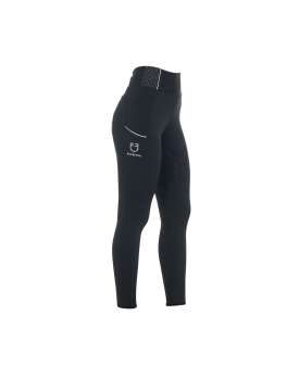 LEGGINGS EQUESTRO DONNA NERO CON STRASS-23775