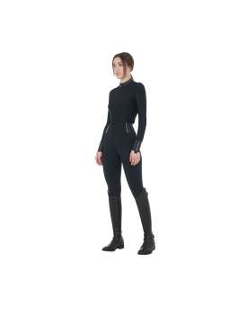 LEGGINGS EQUESTRO DONNA NERO CON STRASS-23781