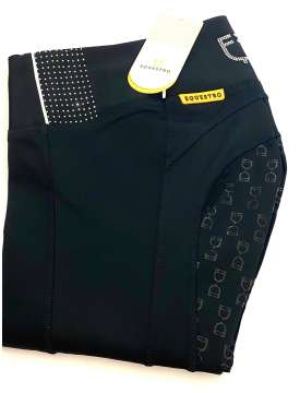 LEGGINGS EQUESTRO DONNA NERO CON STRASS-23782