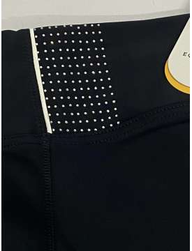LEGGINGS EQUESTRO DONNA NERO CON STRASS-23783