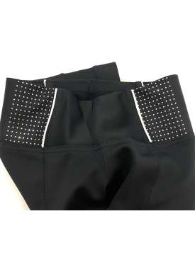 LEGGINGS EQUESTRO DONNA NERO CON STRASS-23785